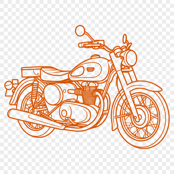 Unique Motorbike Clip Art