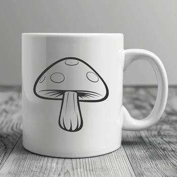 Stunning Mushroom - Vinyl PNG