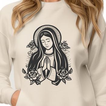 Artistic Virgin Mary - Craft PNG