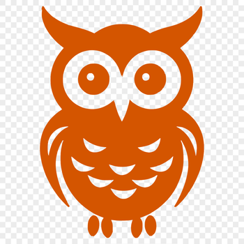 A full-body illustration of a cute owl with intricate details, perfect for vector art designs.