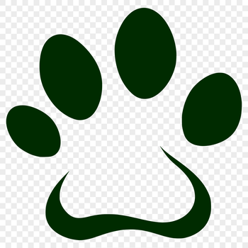 A collection of various animal paw prints in a vector format.