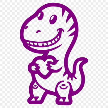 A prehistoric dinosaur, a baby T Rex, standing in full body pose.