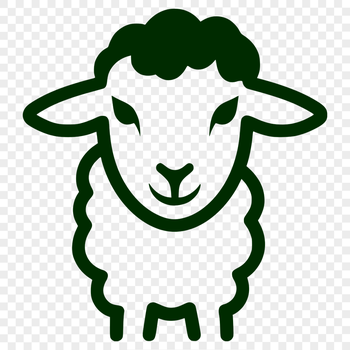 Free Artistic Sheep Decal