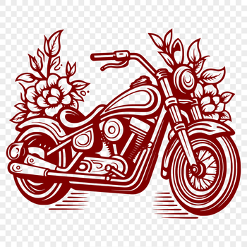 Free Unique Motorcycle Digital Artwork