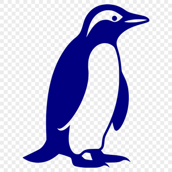 A realistic illustration of a penguin in its full body form, suitable for vector art design.