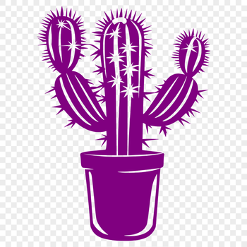 Free Beautiful Cactus Stencil