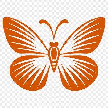 An SVG rendering of a realistic butterfly, ideal for use in digital art and craft applications.