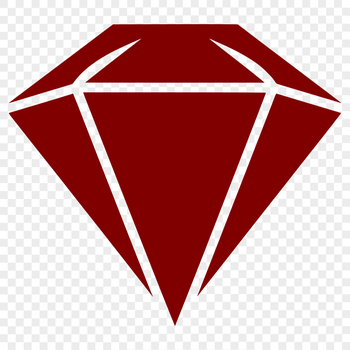 Vector illustration of a stylized diamond shape, ideal for graphic design projects.