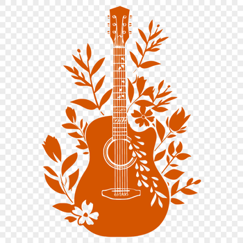 Free Creative Guitar Stencil