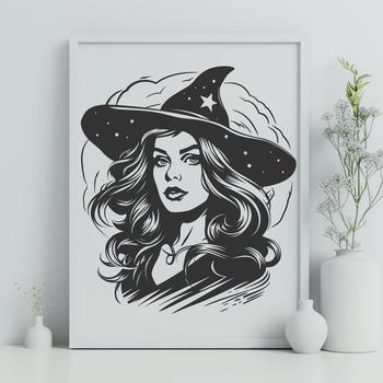 Unique Witch Vector Art