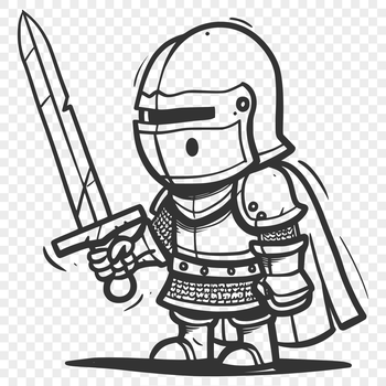 A medieval knight in full body armor, depicted in a fantasy style.
