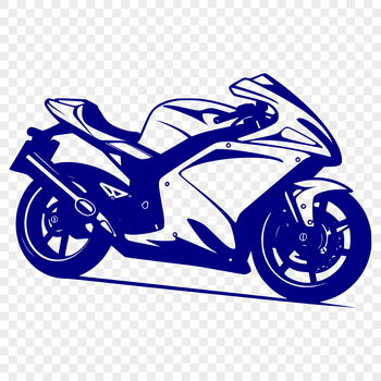 A high-quality SVG vector illustration of a motorcycle, suitable for digital use.