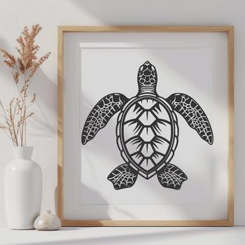 Unique Sea Turtle - Laser Engraver DXF