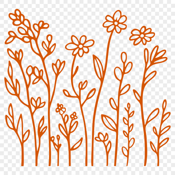 A delicate illustration of a wild flower in bloom, suitable for graphic design projects.