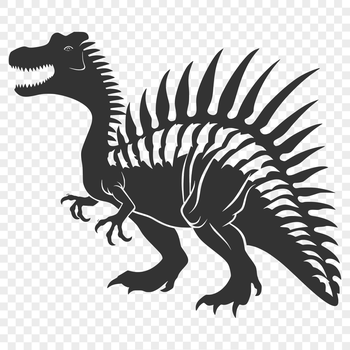 A detailed illustration of a dinosaur's full body, suitable for digital designs and crafts.