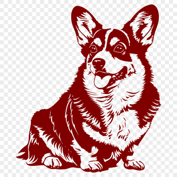 Free Creative Corgi Stencil