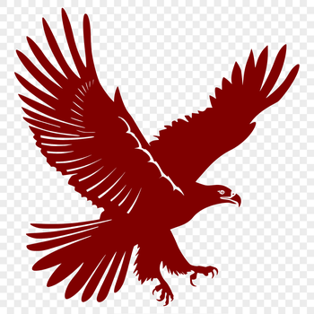 A high-quality illustration of a majestic eagle in full flight.