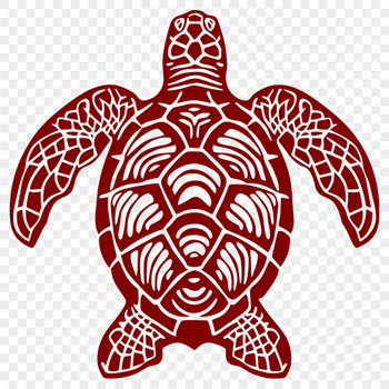 Free Artistic Sea Turtle Vector Craft File