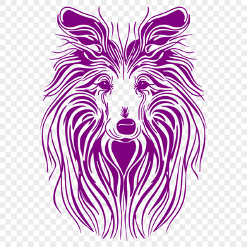 Stunning Shetland Sheepdog In SVG & DXF