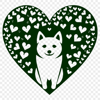 A high-quality digital illustration of a full-body Shiba Inu sitting on its haunches.