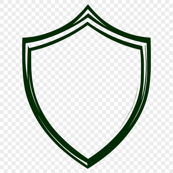 An illustration of a shield made from vector graphics, ideal for cutting machine designs and crafting projects.