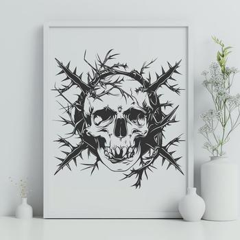 Creative Skull In DXF