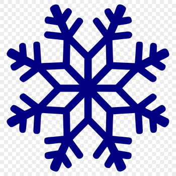 A delicate snowflake design made with intricate vector lines.