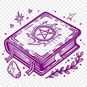 Beautiful Spell Book Clip Art