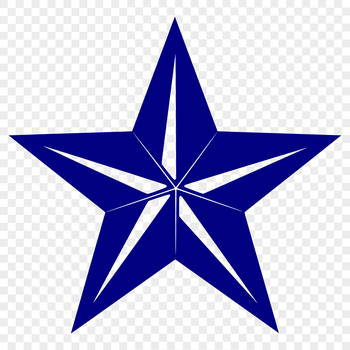 A stylized vector star icon designed for digital use in various formats including SVG.