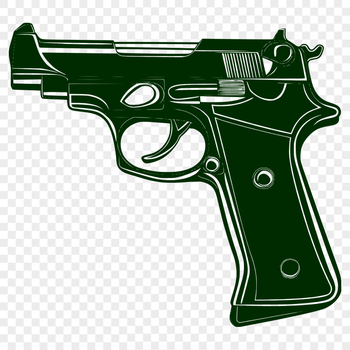 Stunning Gun Digital Artwork - Free PNG