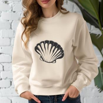 Illustrative seashell design vector graphics for crafting and design projects.