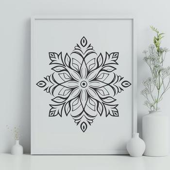 Creative Snowflake In PDF And PNG