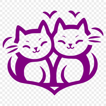 A detailed illustration of a cat's head, suitable for various design purposes.