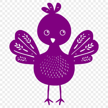 A detailed illustration of a turkey in full-body view, suitable for various designs.