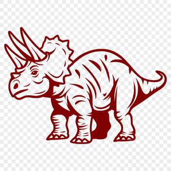 Unique Triceratops Clipart