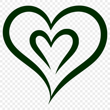 Illustrative heart shape in vector format, suitable for commercial and personal use.