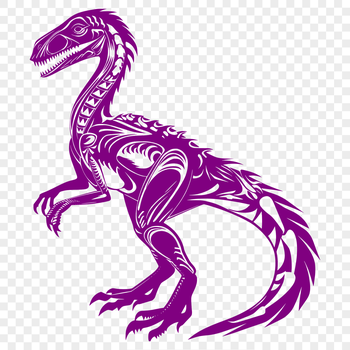 An SVG vector design featuring a realistic dinosaur graphic.