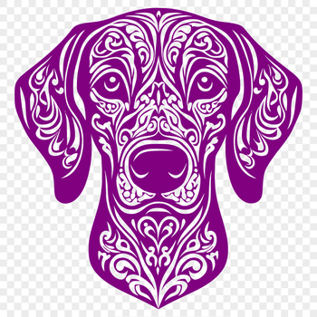 Stunning Weimaraner - Laser Cutter DXF Free Download