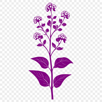 A colorful illustration of a wild flower in bloom, perfect for digital crafting projects.