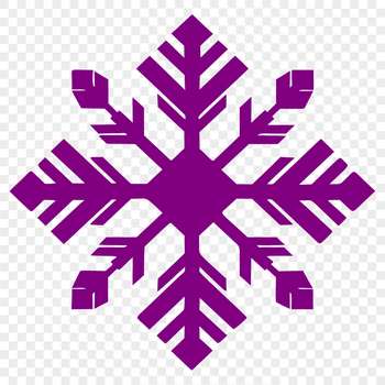 A delicate snowflake design created in vector format.