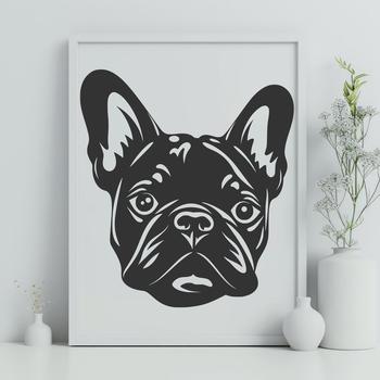 Unique French Bulldog In SVG