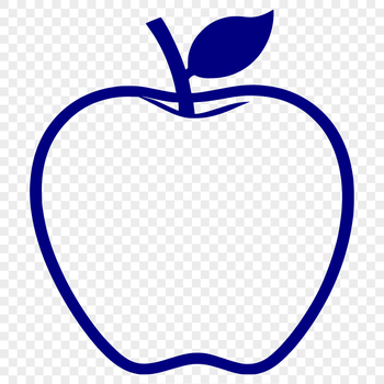 A digital representation of a sliced apple with detailed texture, suitable for various design applications.