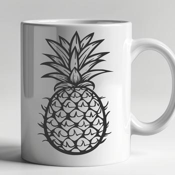 A high-quality illustration of a pineapple in vector format.