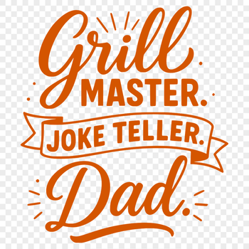 A collection of humorous quotes and phrases for Fathers Day, presented as vector graphics.