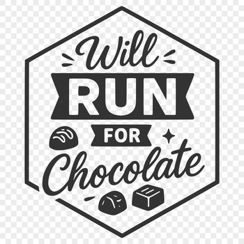 A humorous quote about food and diet, created as a vector graphic for cutting machines like Cricut or laser cutters.