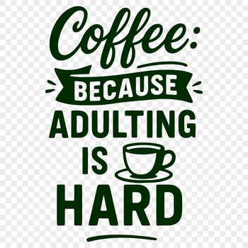 A collection of humorous quotes related to coffee, presented in a vector format.