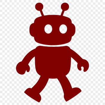 Illustrative robot vector design for creative projects