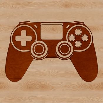 Game controller design for video games with vector graphics.