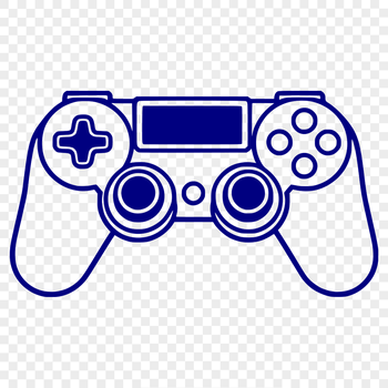 An ergonomic game control device with analog sticks and directional pad.