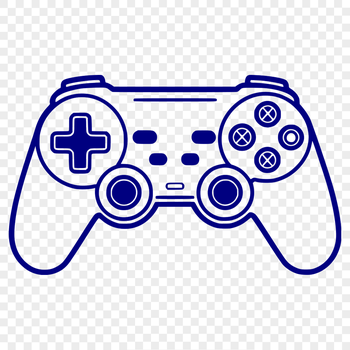 A digital video game controller with ergonomic design and buttons.